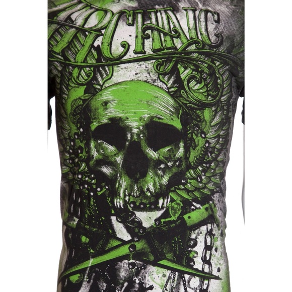 Archaic By Affliction Men's T-Shirt CADAVEROUS - Picture 5 of 8